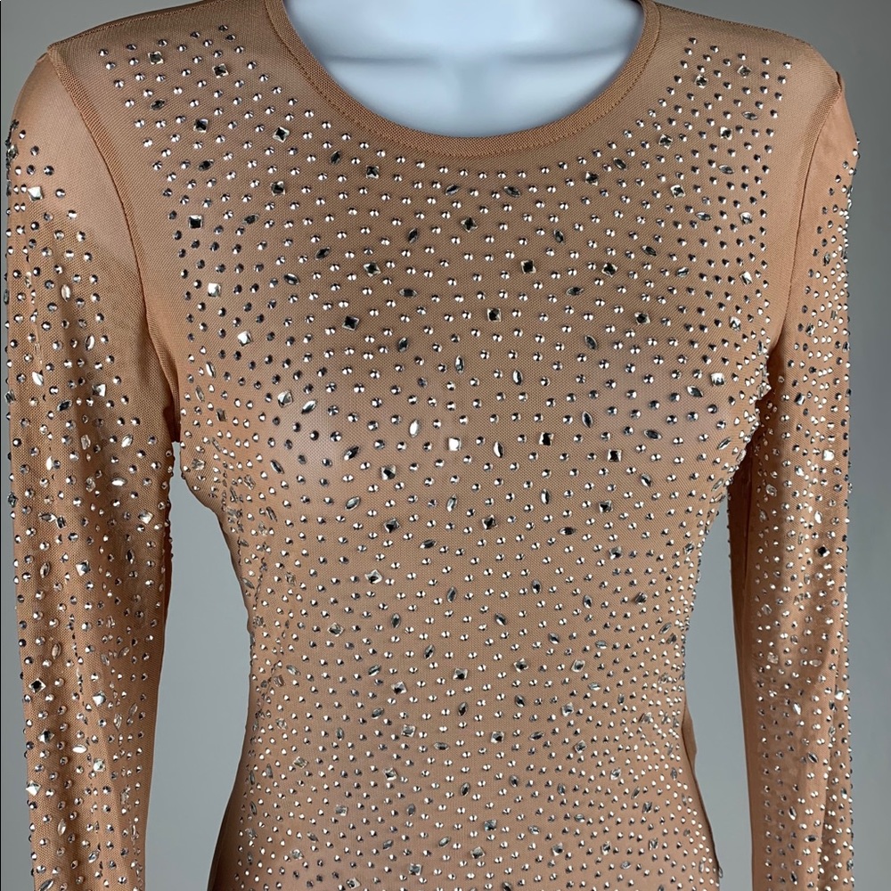 GLITTER BACK SEE THROUGH TOP